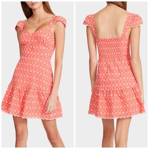 Betsey Johnson Dresses & Skirts - Betsey Johnson Ditsy Eyelet Bustier Dress XL NEW